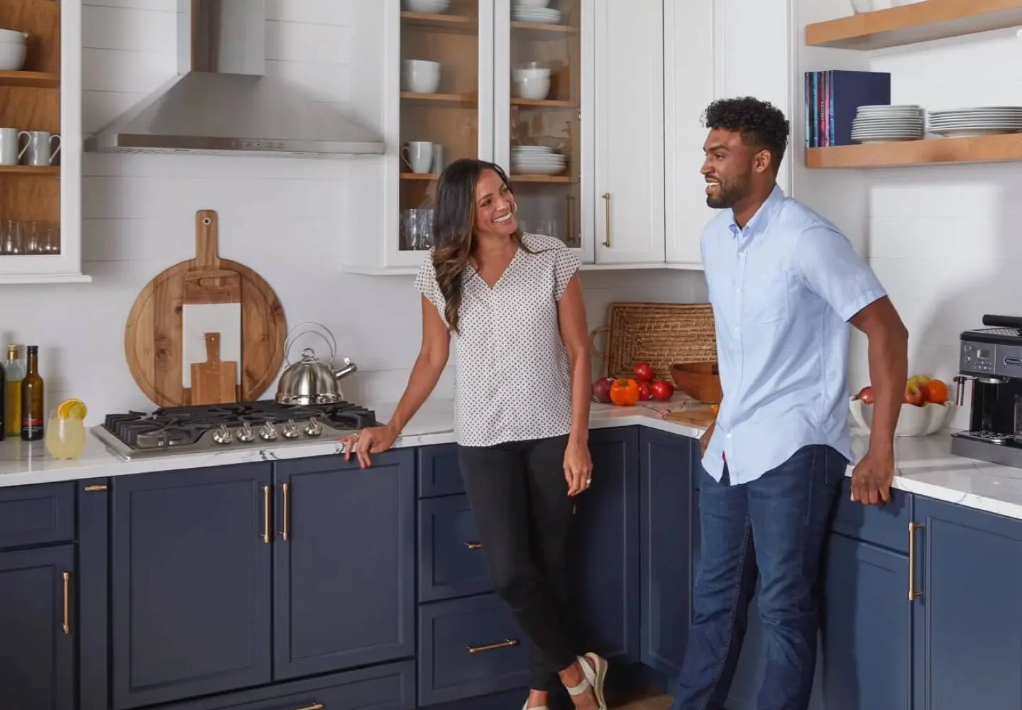 Image grid feature kitchen couple